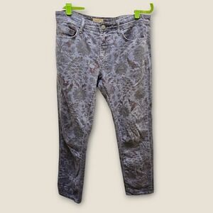 Pilcro Anthropologie‎ Slim Boyfriend Jeans Floral Print Size 28